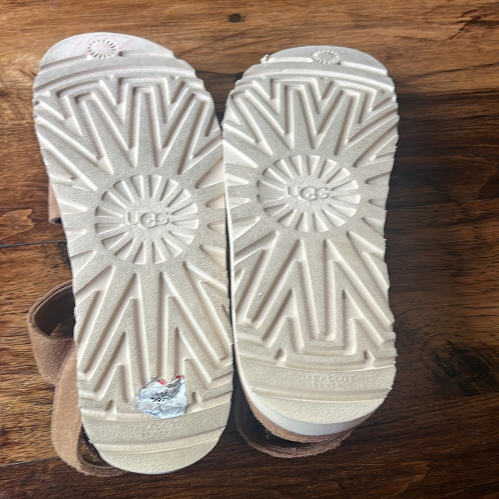 Ugg Sz 8.5 Women’s Goldenstar Sandal in Chestnut Super Comfortable - Picture 10 of 13